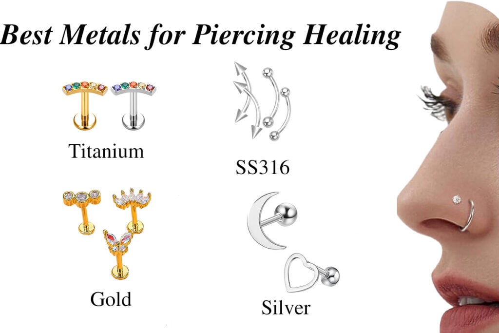 Best Metals for Piercing Healing: Titanium vs. Steel vs. Gold
