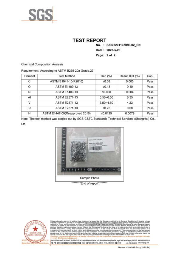 Sensagem Titanium Certification